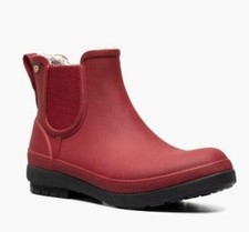 Bogs Amanda II Chelsea Cranberry Women’s Ankle Boots Insulated Wellies