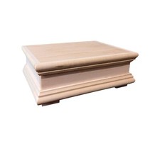 Wooden Storage Box with Lid – Beech Wood, Smooth Finish, 17 x 12.5 x 6 cm
