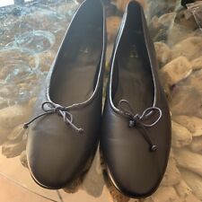 LADIES LONG TALL SALLY BLUE FLAT LEATHER BALLET SHOES SIZE 9 UK 43 STANDARD FIT