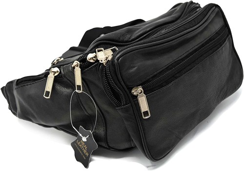 Travel leather bum bag money - bum,