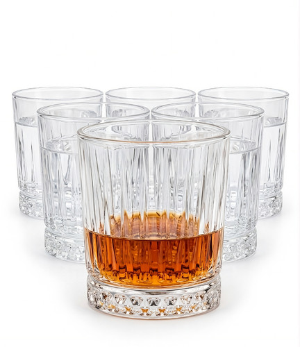 Crystal cut whisky tumbler - cut,