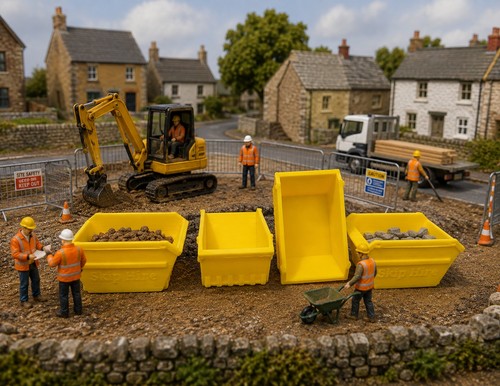 Skips model railway yellow - skips,