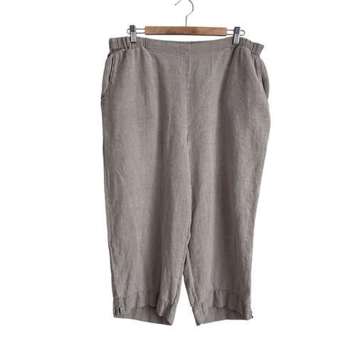 Flax linen wide leg - linen,
