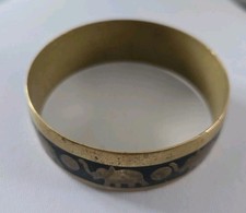 Ethnic Brass Bangle With