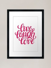 Live Laugh Love Framed Art