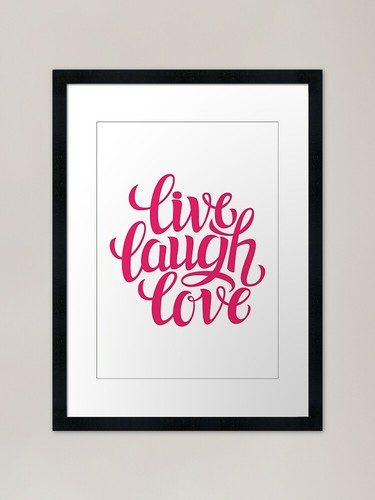 Live laugh love framed - laugh,