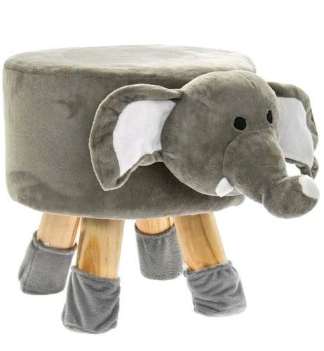 Elephant animal footstool - animal,