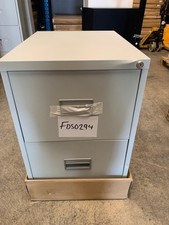 Grey 2 Drawer Filing Cabinet