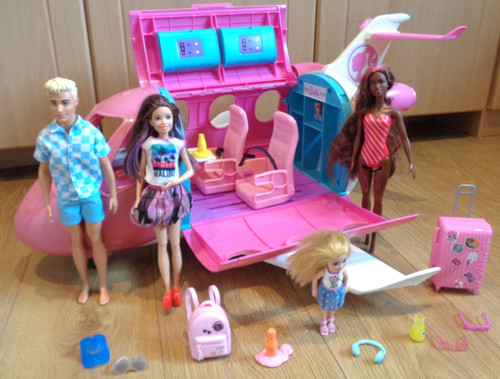 Barbie dream plane pink jet - barbie,