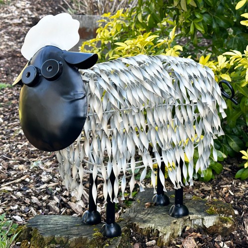 Metal garden sheep 50cm - garden,