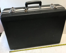Large (Samsonite Type ) Black Lockable Carry Case /Tool Box + 2 Keys