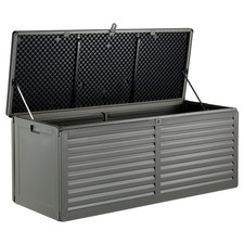 VonHaus Storage Box 390L - Utility Chest Organiser for Garden, Patio and Decking