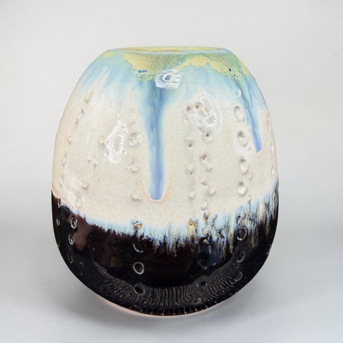 Studio pottery drip - drip, glaze