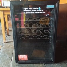 Polar CE204 Glass Front One Door Bottle Fridge