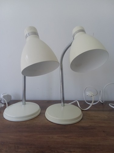 Pair cream goose neck - pair, of