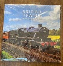 Steam Trains Train 2026 Square Calendar Calender 30 X 30cm New