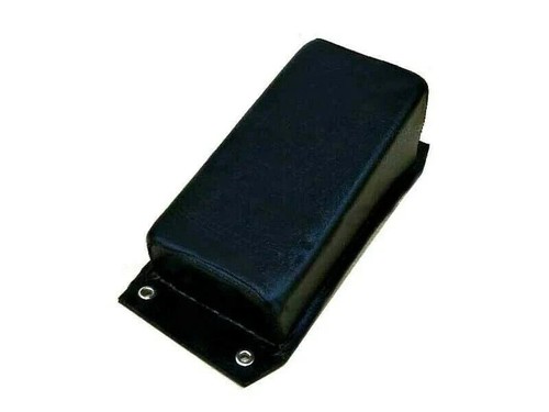 Pillion bum pad black - black, leather