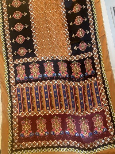 Multi colourfancy silk mirror - multi,