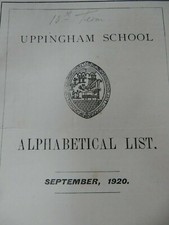 NAMED SCHOOL LIST UPINGHAM