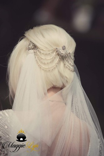 Vintage bridal head - bridal, piece,