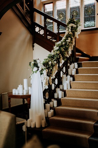 Elegant wedding staircase
