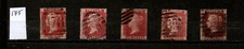 1858 SG43/4 1d Penny Plates