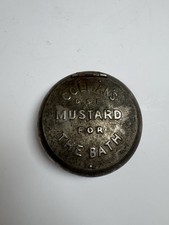 colmans DSF mustard tin For The Bath  Rare  vintage Tin Spring Lid
