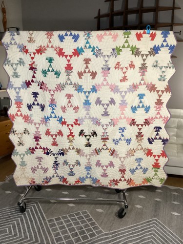 Antique vintage cotton fabric - antique,