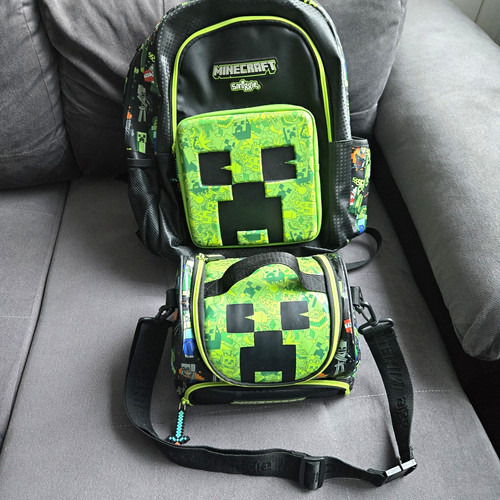 Smiggle minecraft backpack - minecraft,