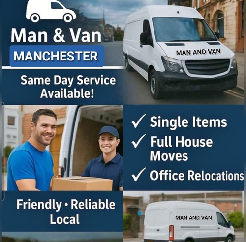 Manchester man with van house - man,