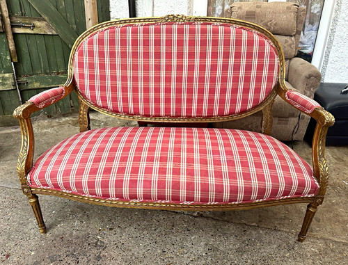 Red white checked fabric - white,