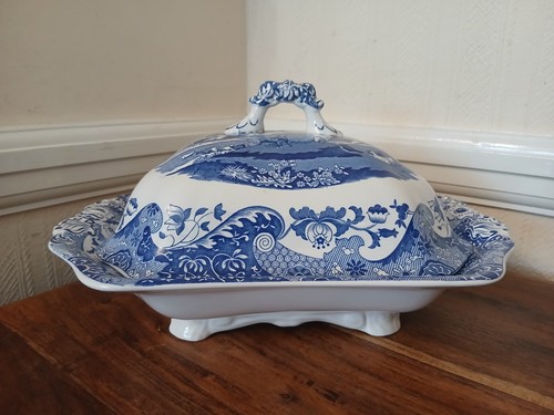 Spode blue white rectangular - spode,