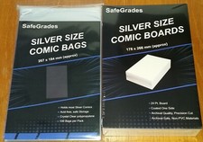 100 x SILVER AGE COMIC ( BAGS AND BACKING BOARDS ) SAFE GRADES STORAGE