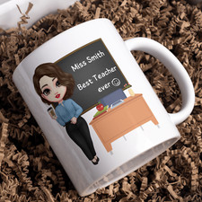 personalised caricature Teacher or other educational support worker mug!