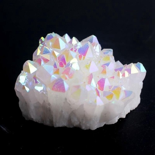 Natural rainbow aura quartz - rainbow,