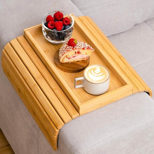 Bamboo sofa armrest tray - armrest,