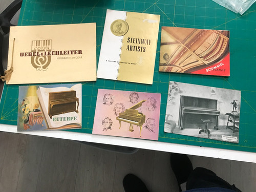 Vintage piano brochures - piano,