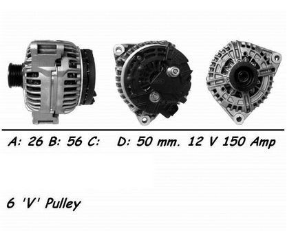 Wai alternator 150amp for - wai,