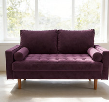 58" Sectional Loveseat Sofa