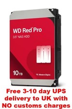 10TB Western Digital WD Red Pro NAS (7200RPM, 3.5", SATA III, 512MB Cache)