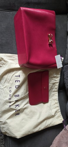 Large leather ted baker - large, bow