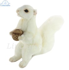White Squirrel with acorn Soft Toy by Hansa 7742 Brand New Lincrafts UK Est.1993