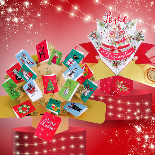 Pop christmas cards - cards, 3d