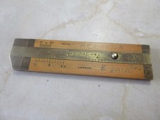 Vintage 4" wooden ruler wit