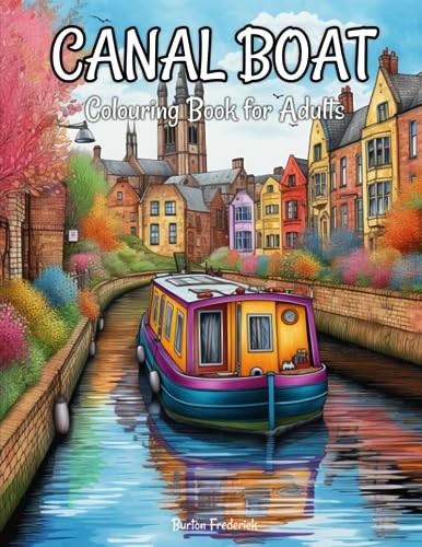 Canal boat colouring book - canal,