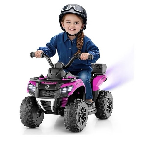 Pink kids atv toddler ride - 6v,