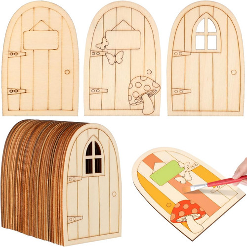 36pcs mini wooden - wooden, fairy