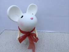 White Mouse/Rat Money Box Articulated Arms High Quality PVC Height 8 inches