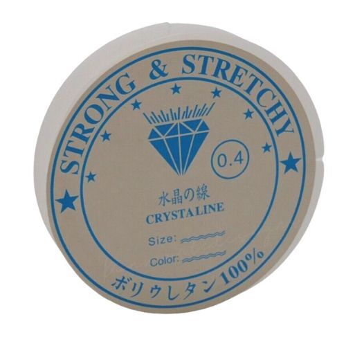 Clear nylon beading elastic - clear,