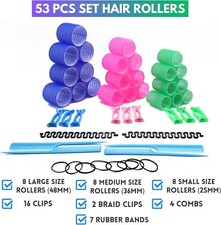 53 Pcs Hair Rollers Heatless
